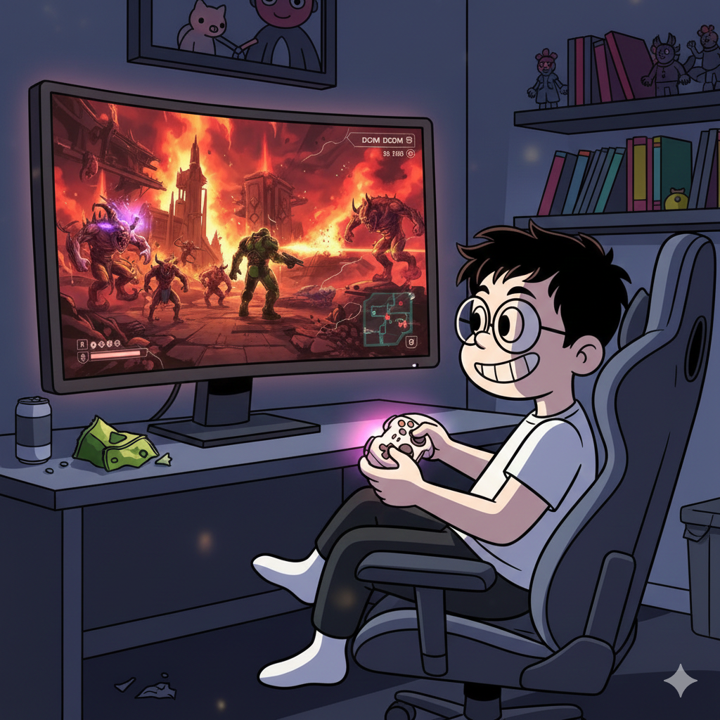 Cena de jogos eletrônicos